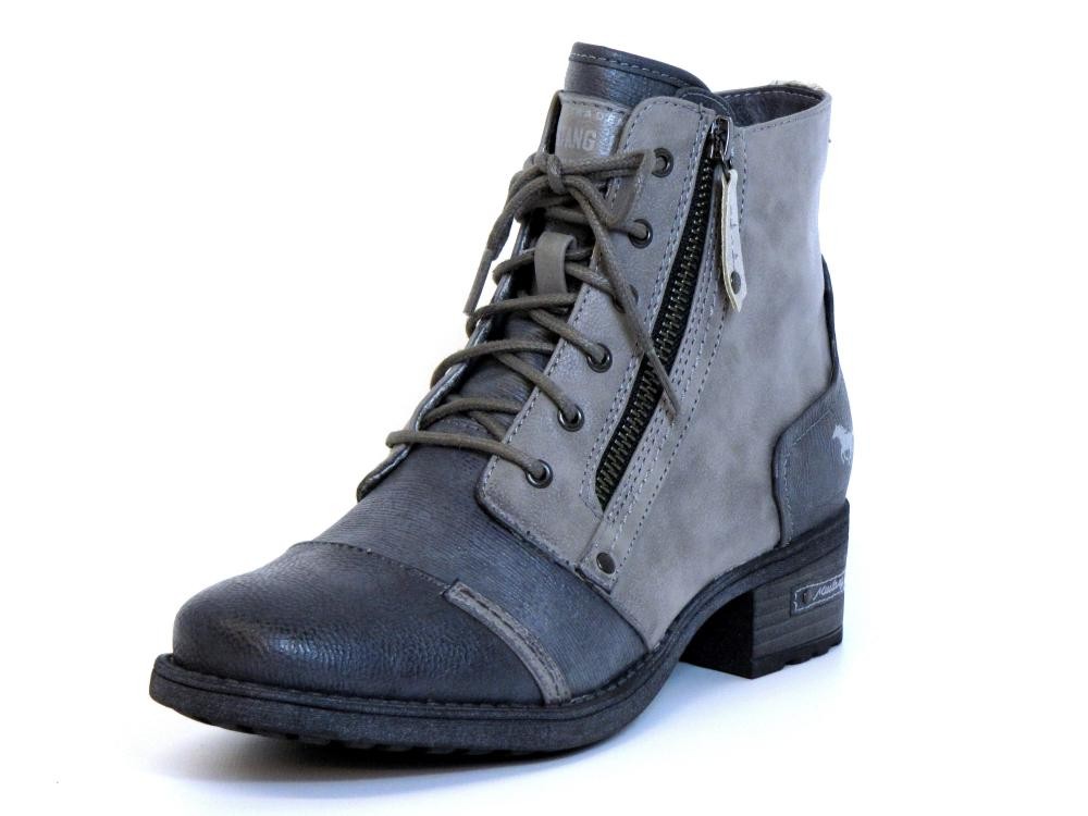 Mustang Damen Stiefeletten Grau-kombi (grau) 1229-502-92
