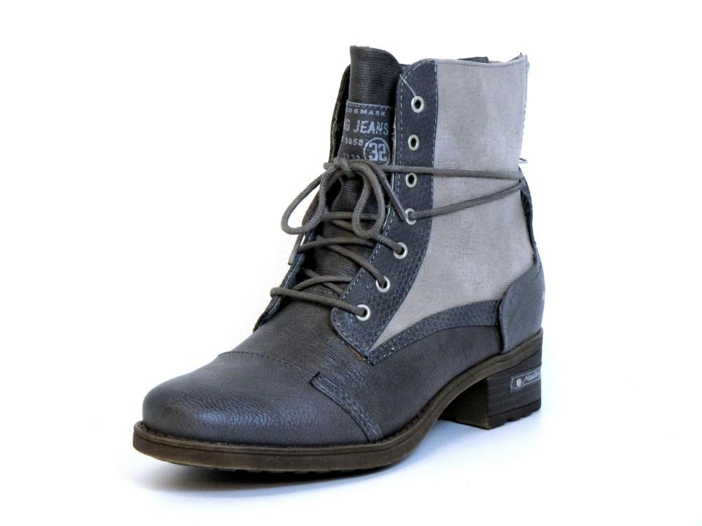 Mustang Damen Stiefeletten Grau-kombi (grau) 1229-503-226
