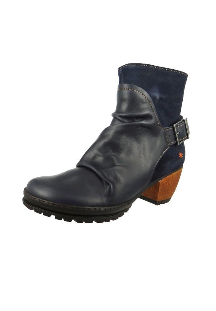 Art Leder Stiefelette Ankle Boot Oslo Blue Blau 0516