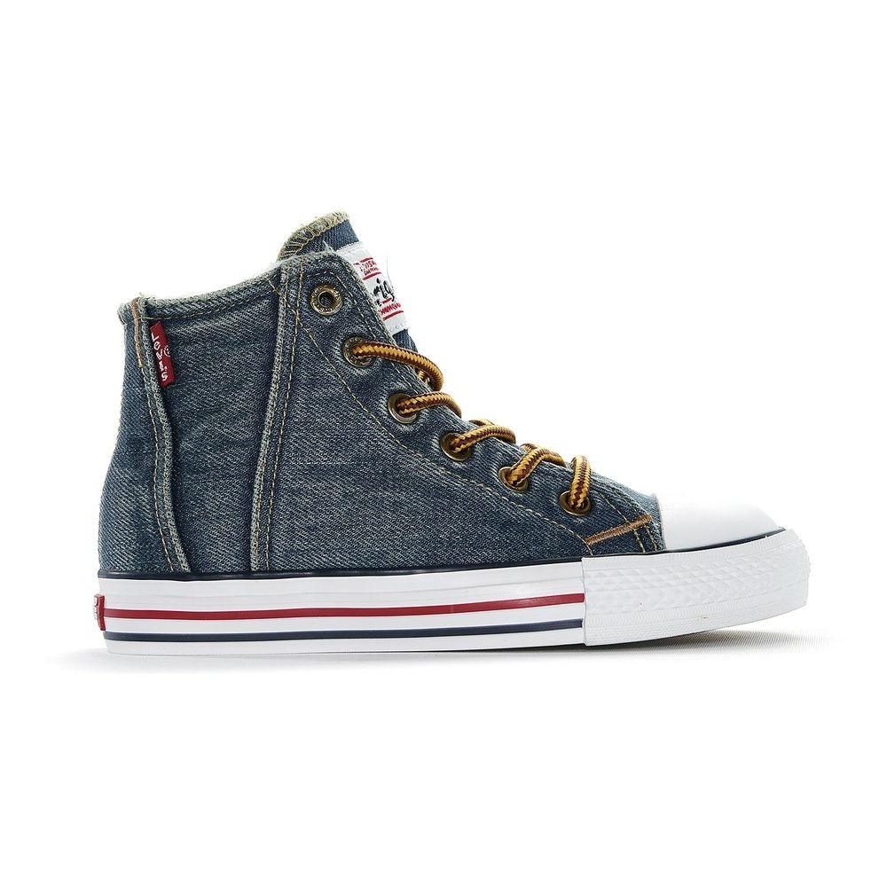 Levi S Footwear Original High R TAB FUR I 1744 Blue Denim/ Kinder Schnürstiefel/ Jungen Und Mädchen