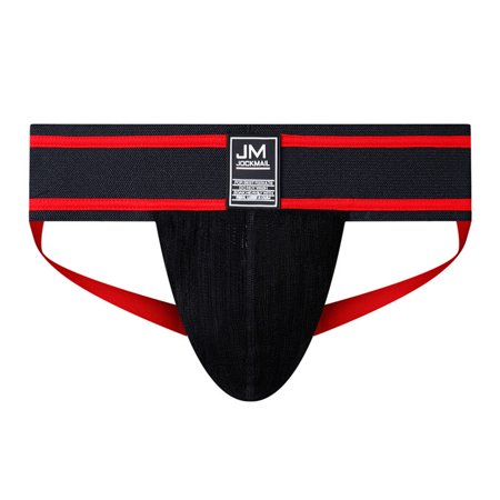 Roliyen Mens Double Thong Cotton Boxer Briefs Shorts Soft Bodybuilding Pouch Underpants