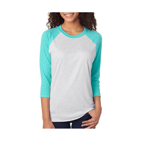 Next Level Active Apparel Unisex Tri-Blend 3/4-Sleeve Raglan - 6051
