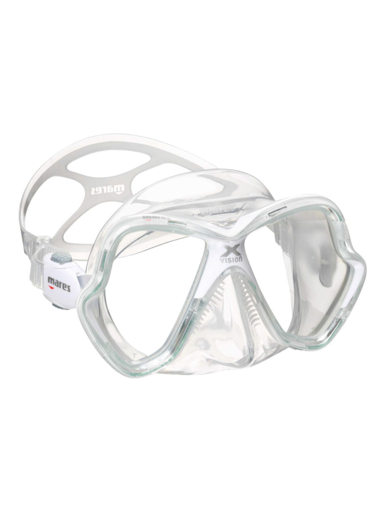 Mares X-Vision Scuba Mask - White/Clear/Clear