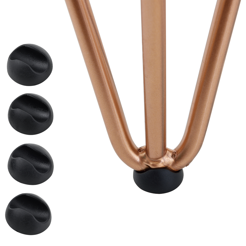 [en. Casa]® Hairpin Leg Tischbein Im 4er Set Aus Stahl - Kupferfarben - 45 Cm - 3 Streben