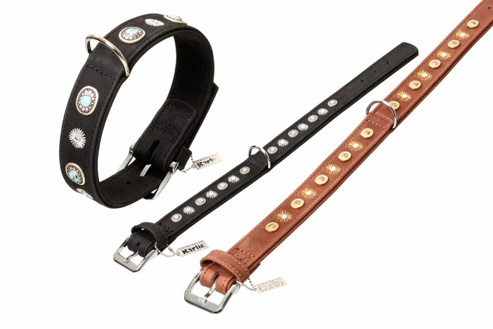 Karlie Flamingo 24791 Buffalo Deko Halsband Ornament L: 35 Cm B: 24 Mm Ha Um: 24.5 - 30.5 Cm S Brau