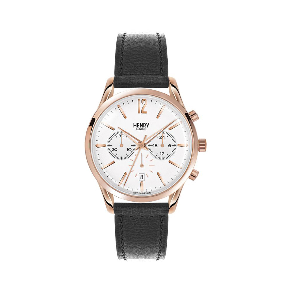 Henry London Richmond Chronograph White Dial Unisex Watch HL39-CS-0036