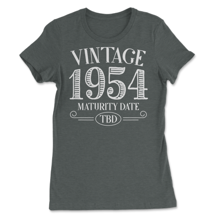 Born in Year 1954 Vintage Shirt - Maturity TBD