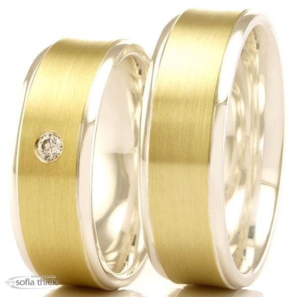Eheringe 585/- Gelbgold 925/- Silber 8306-70