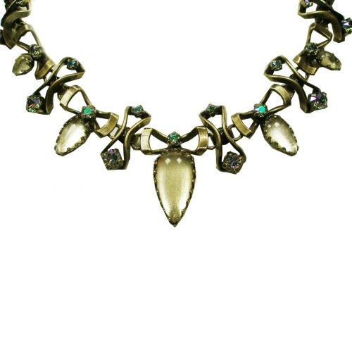 Konplott Dracula Collier Beige Messing-9546
