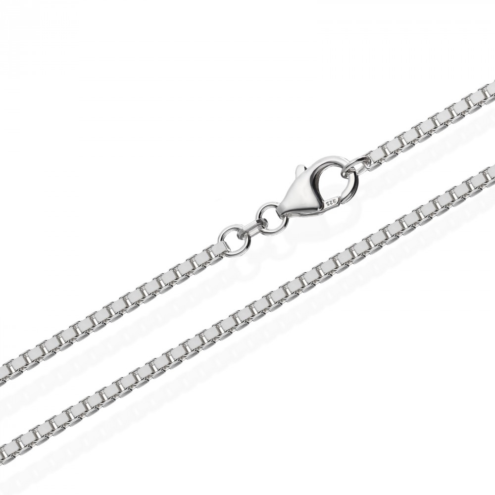 Echte 925er Sterlingsilber Venezianerkette Silberkette 60cm 2,20mm 17,6gr 5999