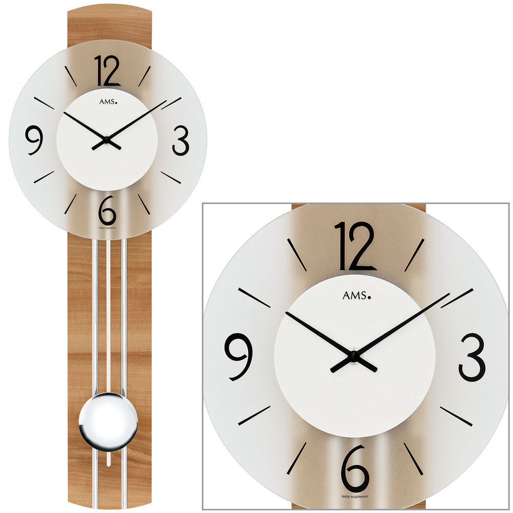 Modern Wall Clock with Quartz Movement from AMS AM W7263