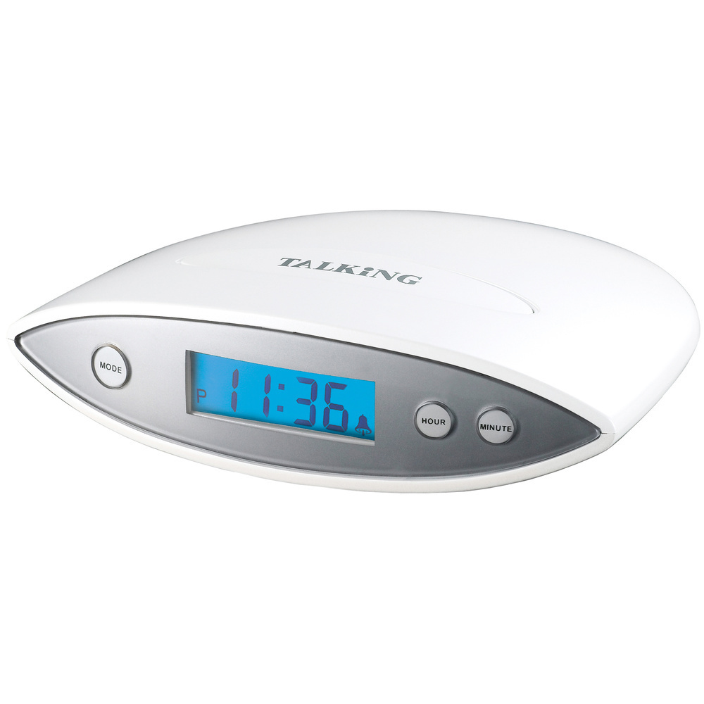 Sprechender Wecker Digital Digitalwecker Snooze Lautstärkeregler Atlanta 9862