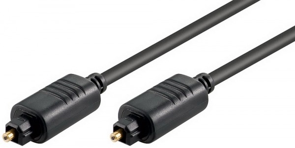 Wentronic Goobay - Digitales Audio-Kabel (optisch) - SPDIF - TOSLINK (M) Bis TOSLINK (M) - 10 M - Glasfaser - Schwarz (50937)