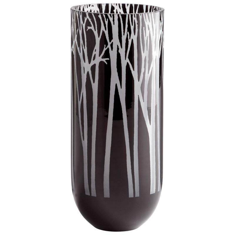 Cyan Design Large Obsidian Forest Vase, Black