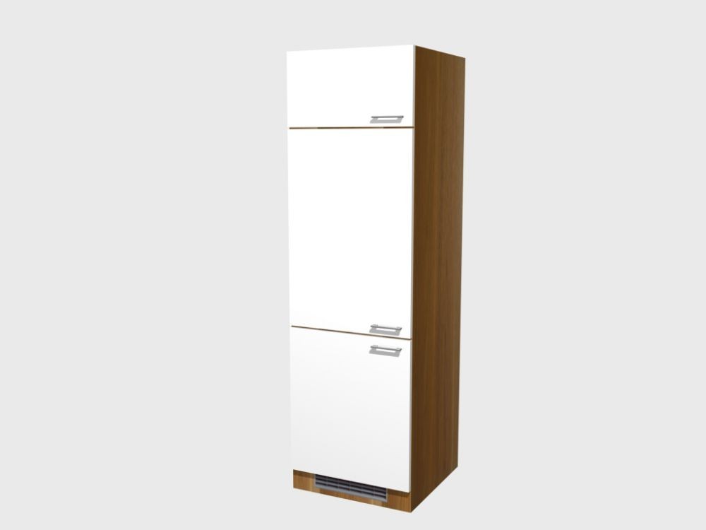 Kühlschrankumbau 60 Cm WeiB Nussbaum Für Kühlschrank 88 Cm - Como