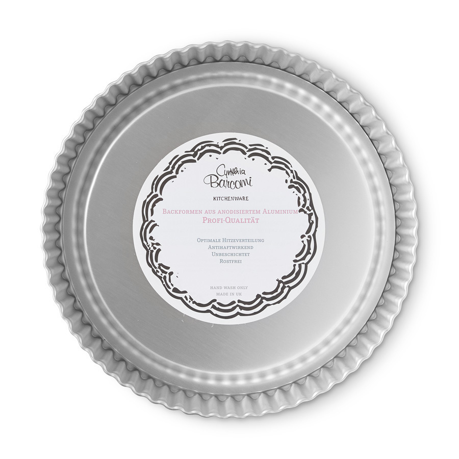 Cynthia Barcomi Kitchenware Pie- Und Obstkuchenform Silber Aluminium Antihaft Rund