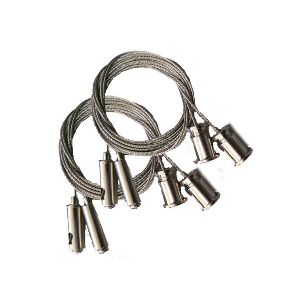 2er Set Seil Abhänger Für LED Panele Max. 1,50 Meter