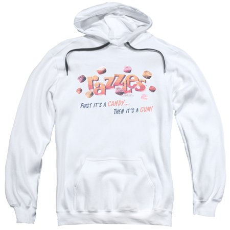 Dubble Bubble a Gum and a Candy Adult Pullover Hoodie Sweatshirt White