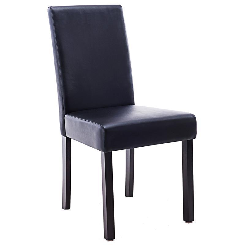 Esszimmerstuhl Polsterstuhl Massiv Buche Wenge/Schwarz Qh-8835/2219
