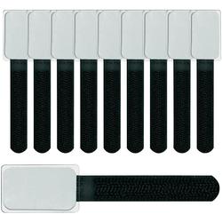 LTC Mini, Cable Management Ties with Labels (Black)
