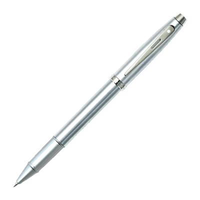 Sheaffer 100 Brushed Chrome with Nickel Trim Rollerball Pen 9306-1