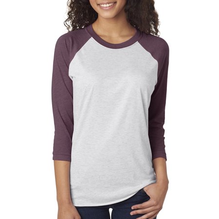 Next Level Active Apparel Unisex Tri-Blend 3/4-Sleeve Raglan - 6051