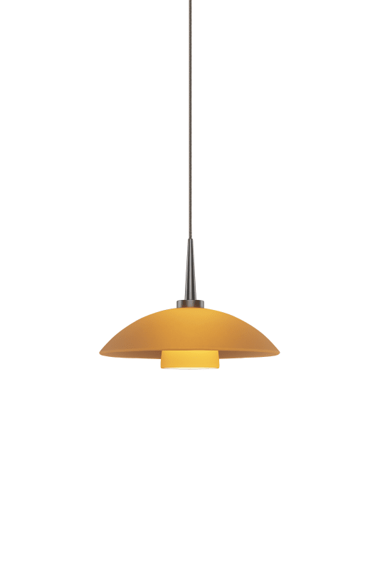 Bruck Lighting 223912/AM/MULTI Jas Single Light 7 Wide Integrated LED Mini Pend Matte Chrome /