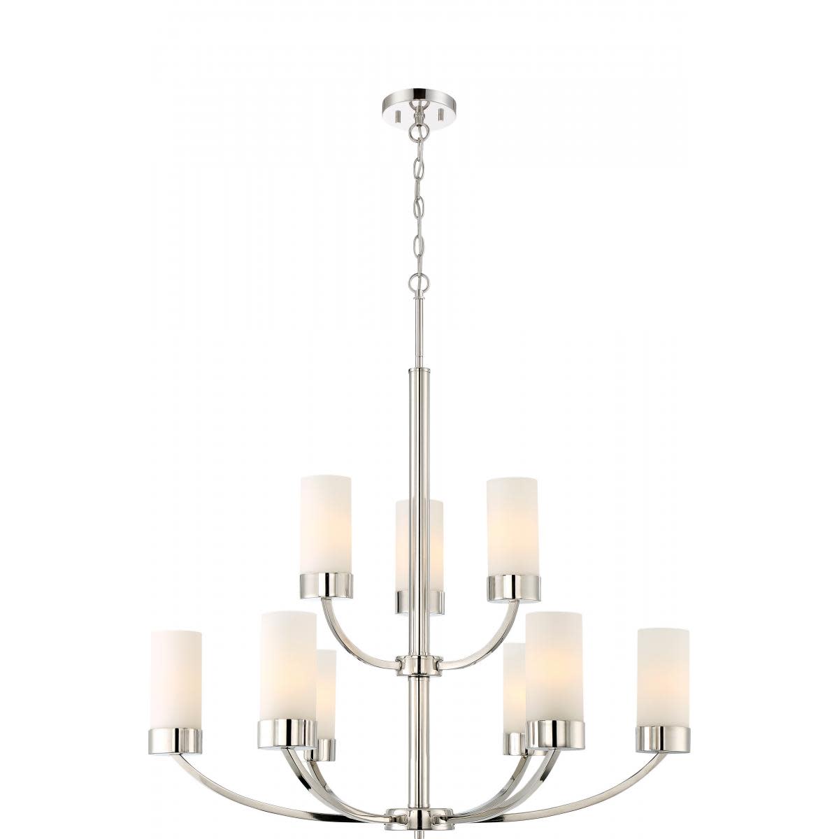 DENVER 9-Light CHANDELIER, Nuvo 60/6229 R8CK (461645)