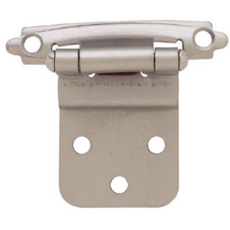 3unitULJB-7796 Brainerd H0104AV-SN-O2 / 69210 3/8 Inch Satin Nickel Self Closing Inset Hinge Pack of 2