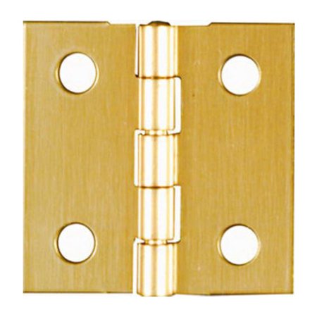 (Pack of 2)  National Hardware N211-334 Broad Craft and Hobby Hinges 1 by 1 Inch Bright Solid Brass 4 Pack WhatDLEA-6317