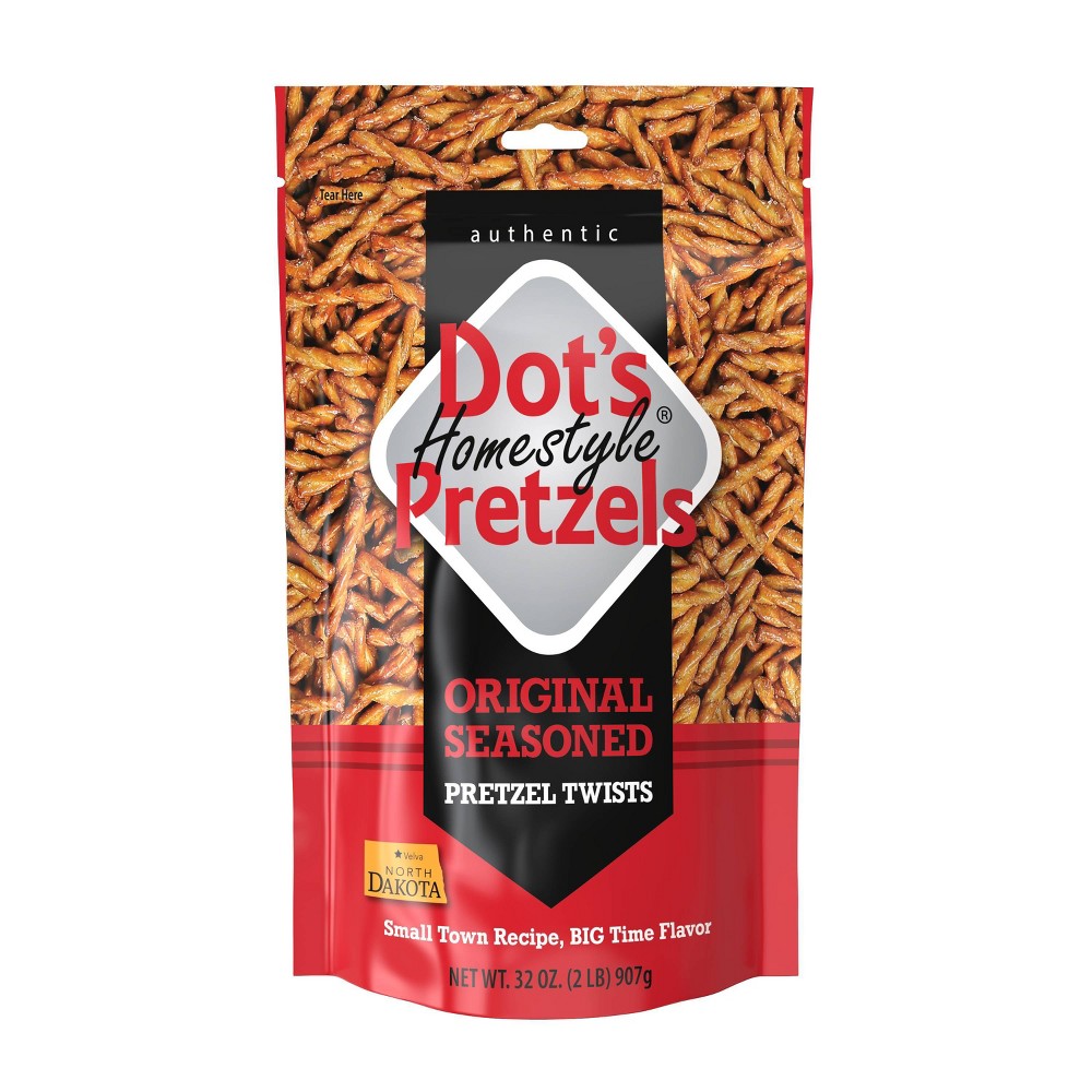 Dot S Homestyle Pretzels  Original Seasoned Pretzel Twists  Party Size Bag  32 Oz
