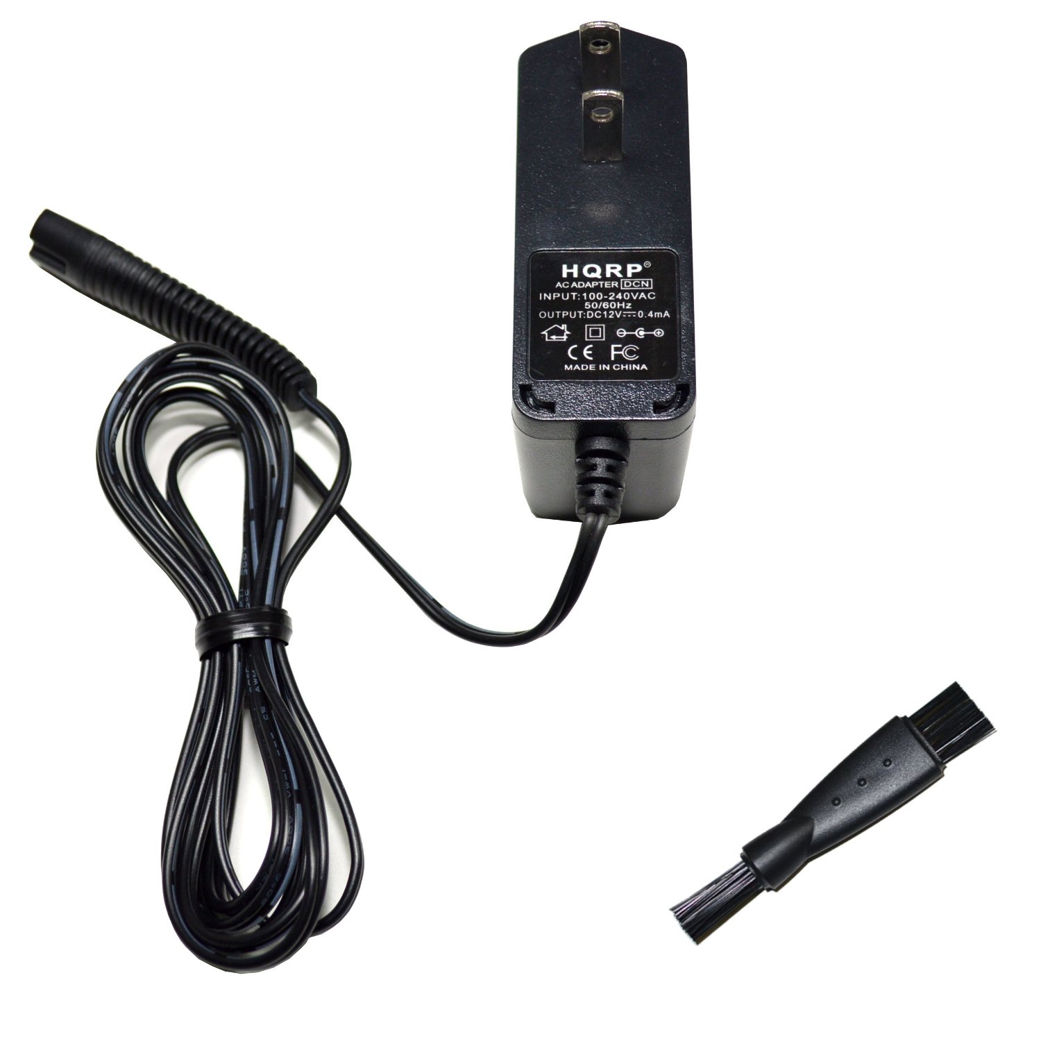 HQRP AC Adapter Power Cord for Braun Silk-Epil 7 - Dual Epilator  7175  7181  7281  7381  7481  7681  7781  7771  7871  7791  7891  7921  7931  7951  