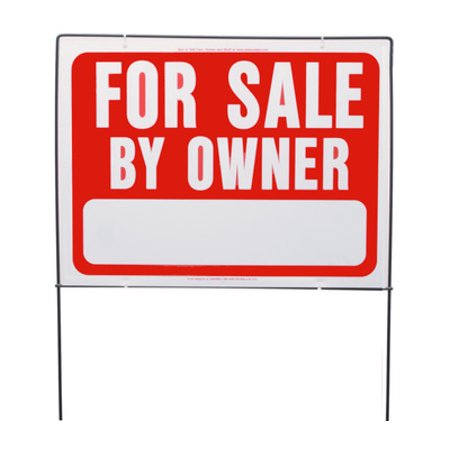 1unitUKJB-9980 Hy Ko RSF-605 Hy-Ko 18 Inch by 24 Inch Double Sided for Sale by Owner Framed Sign