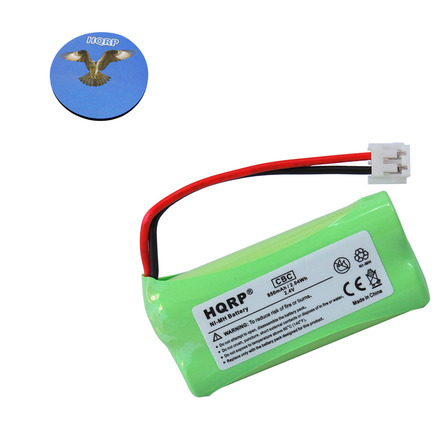 HQRP Phone Battery for V-Tech / VTech CS6229-3 / CS 6229-3  CS6229-4 / CS 6229-4  CS6229-5 / CS 6229-5 Cordless Telephone