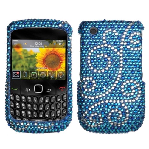 Insten Flourish Diamond Case for BLACKBERRY 8520 8530 9300 3G 9330 3G