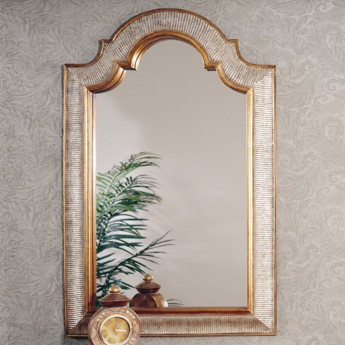 Gold & Silver Arched Decorative Mirror - 29W X 45H in. - 6331-032EC