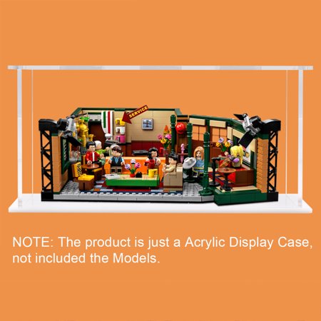 Acrylic Clear Transparent Dustproof Display Case Organizers Storage Case for LEGO 21319 Central Perk Friends (Model Not Included)  Dimension 13.8x9.8x