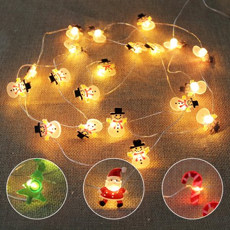 COOLL Xmas Strings Light LED Multiple Styles Gloss Santa Claus Tree Garland Decoration Lights for Home Use  Color#6229