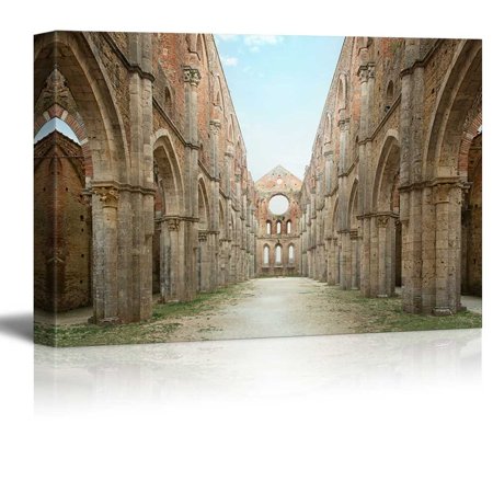 Wall26 Cistercian Convent Built in the 12thcentury 30 Km Southwest of the City of Siena Tuscany Italy - Canvas Art Wall Art - 24  X 36