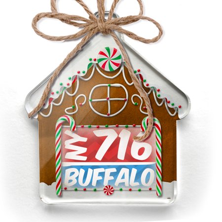 Ornament Printed One Sided 716 Buffalo  NY Red/blue Christmas 2021 Neonblond