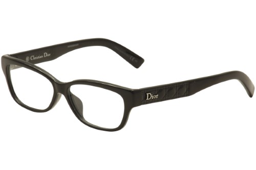Christian Dior Eyeglasses CD 7082J 7082/J D28 Shiny Black Optical Frame 53mm