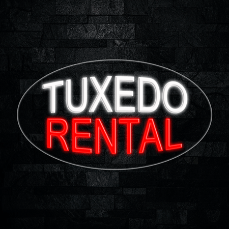 Tuxedo Rental LED Neon Sign 28 L X 16 H #34312