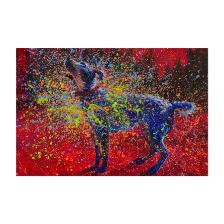 Ocean Spray Painting Animals Dog Neon 8  X 10  Art Print/Poster