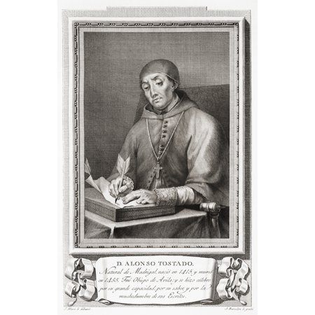 Alonso Tostado Known Latin Tostatus Abulensis  Tostado vila  Dominus Abulensis  the Master Avila  Simply Abulensis Ca 1400 1455 Spanish