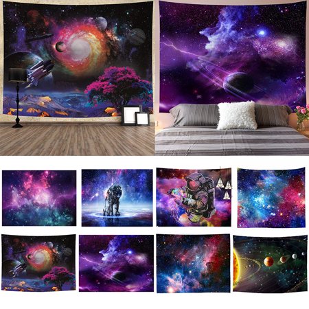 JunDanmall Nordic Wall Hanging Tapestry Starry Sky Blanket Mat Tablecloth Bedroom Decor  Color#7796