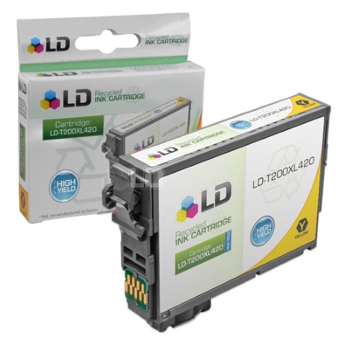 LD© Compatible Epson T200XL420 / T200420 / T200XL / T200 High Yield Yellow Ink for XP-200, XP300, XP-310, XP-400, XP-410 & WF-2520, WF-2530, WF-2540
