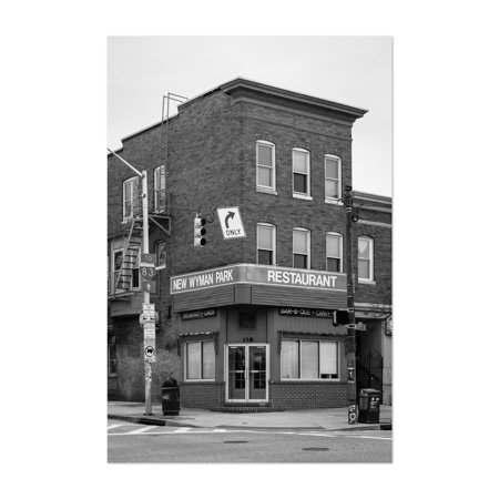 Baltimore Maryland Wyman Park Restaurant 02 B W Signs 24  X 36  Art Print/Poster