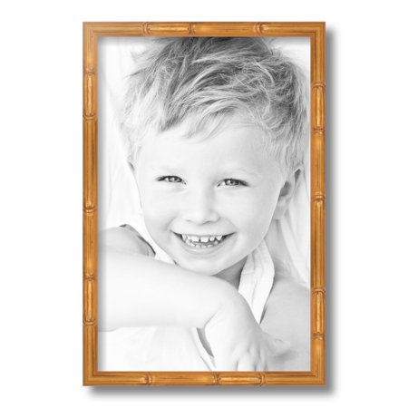 ArtToFrames 11x17 Inch Gold Bamboo Picture Frame  This Multi Wood Poster Frame Is Great for Your Art or Photos  Comes with Regular Glass (4875)