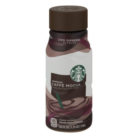 Starbucks Iced Espresso Caffe Mocha Premium Iced Coffee Drink  40 Oz Bottle