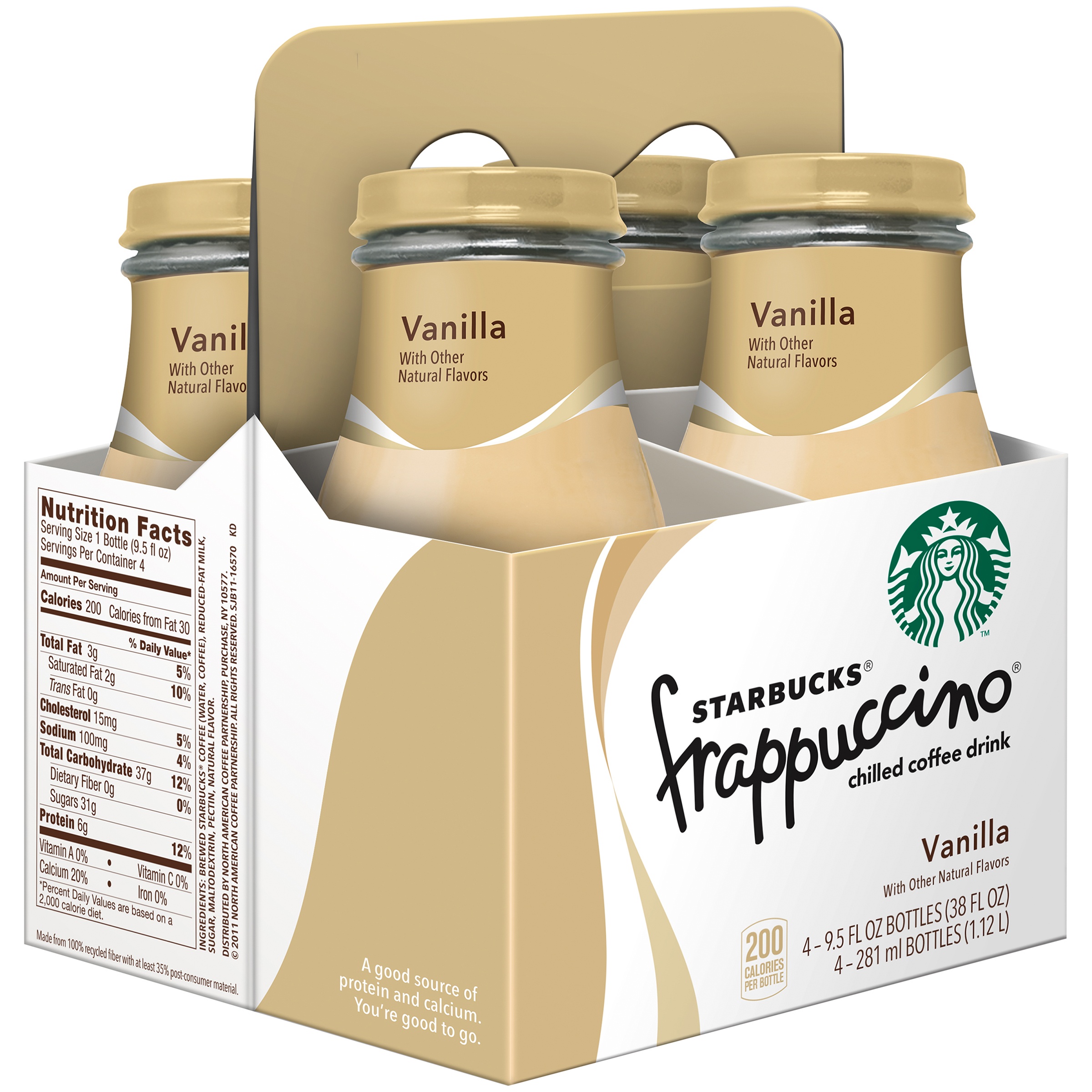 Starbucks Coffee Drink, Vanilla, 9.5 Fl Oz - 4 Ct